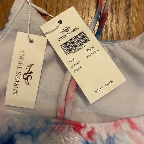 Tie-Dye Kids Swim One Piece - Picture 4 of 4